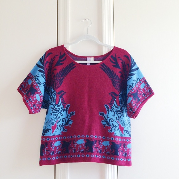 Francesca's Collections Sweaters - Alya Printed Sweater Top